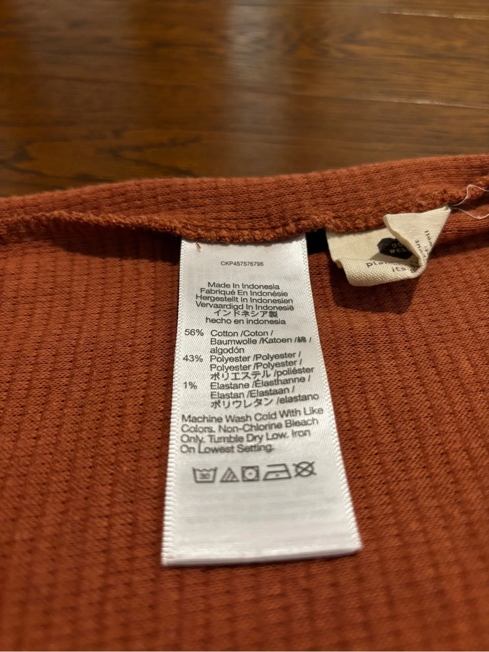 Women’s ' Puff-Sleeve Long Sleeve Top - Rust